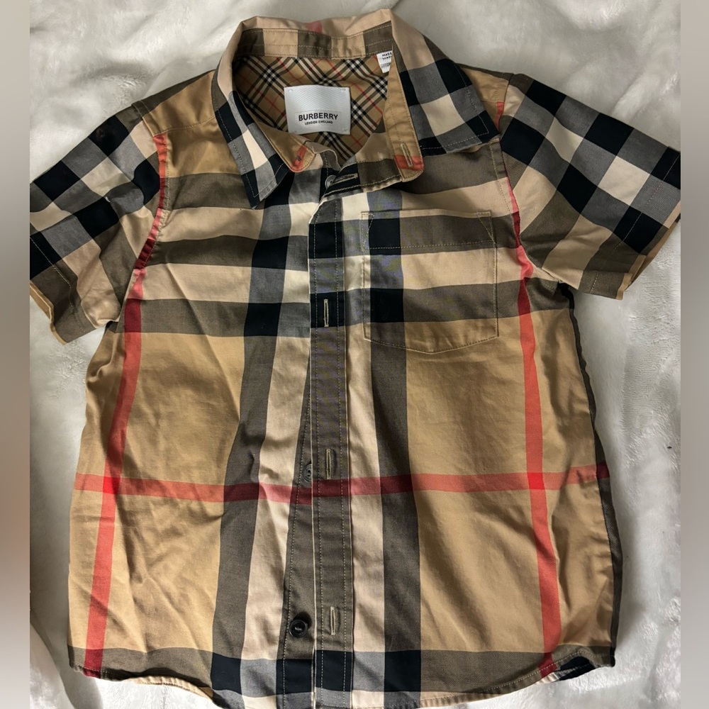 Burberry toddler cotton checkered shirt 2T
